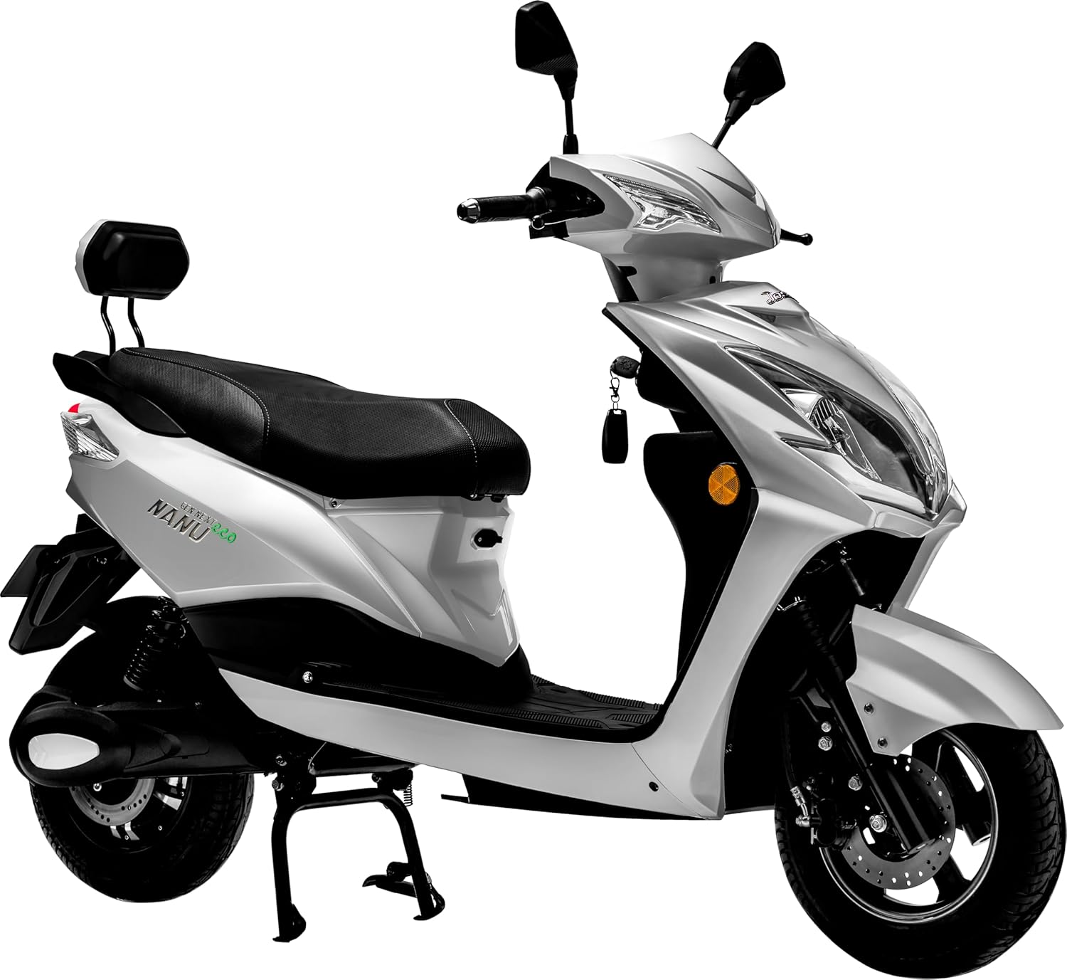 JOY E-BIKE Gen Next Nanu Eco High-Speed Electric Scooter, 1.86 Kwh Battery, 90 km Certified Range, 45 km/h Top Speed, Silver, Booking for Ex-Showroom With Charger - Image 2