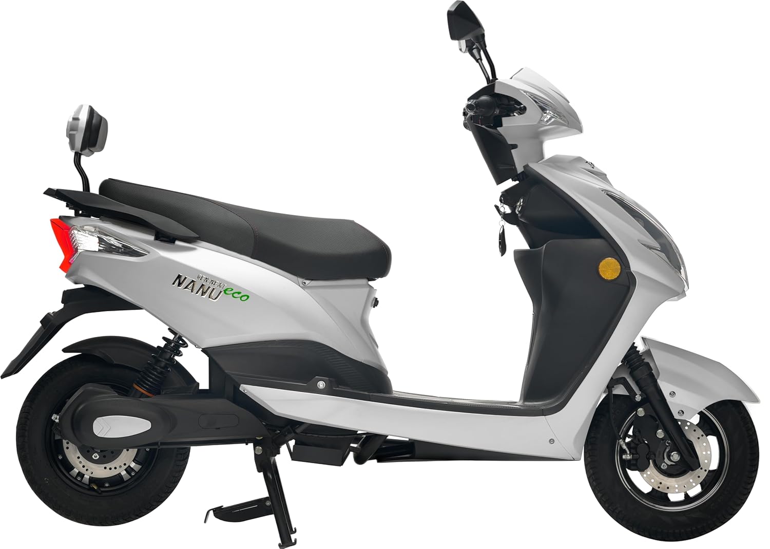 JOY E-BIKE Gen Next Nanu Eco High-Speed Electric Scooter, 1.86 Kwh Battery, 90 km Certified Range, 45 km/h Top Speed, Silver, Booking for Ex-Showroom With Charger - Image 5