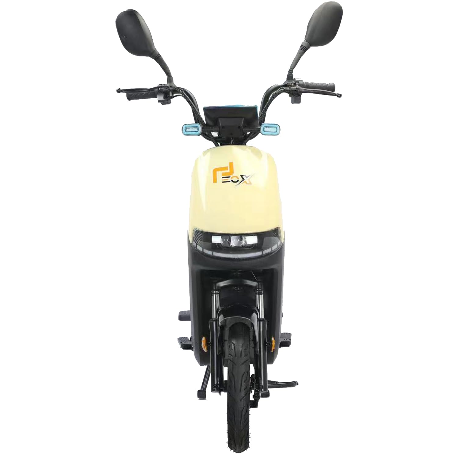 EOX OLO Low Speed Electric Scooter Non RTO with 45Km Mileage, Pastel Yellow & Black Portable Lithium Battery & Charger - Image 6