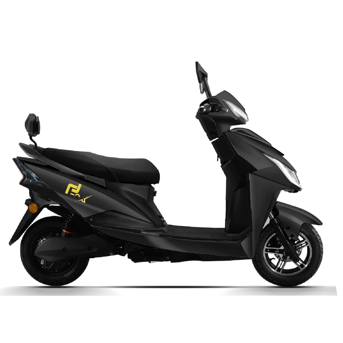 EOX E2 Low Speed Electric Scooter Non RTO with 60-80Km Range, Black Portable Lithium Battery & Charger - Image 2