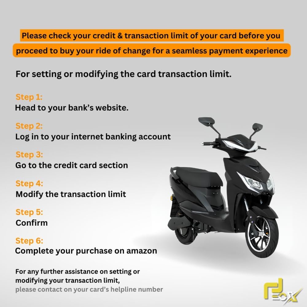 EOX E2 Low Speed Electric Scooter Non RTO with 60-80Km Range, Black Portable Lithium Battery & Charger - Image 4